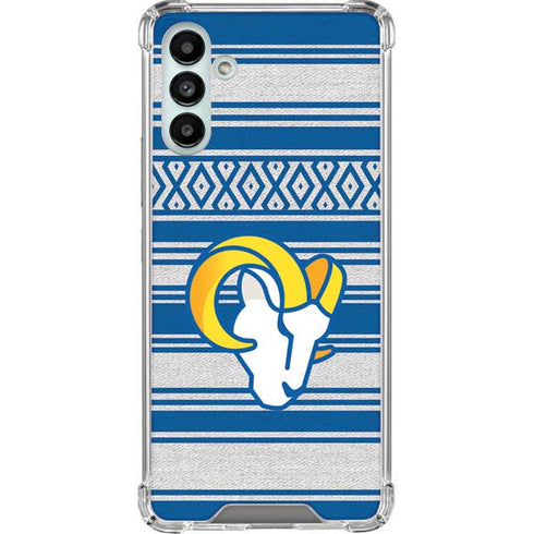 NFL Los Angeles Rams Trailblazer Galaxy A13 5G Clear Case