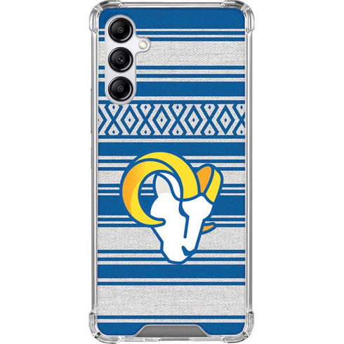 NFL Los Angeles Rams Trailblazer Galaxy A14 5G Clear Case