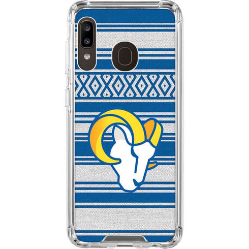 NFL Los Angeles Rams Trailblazer Galaxy A30 Clear Case