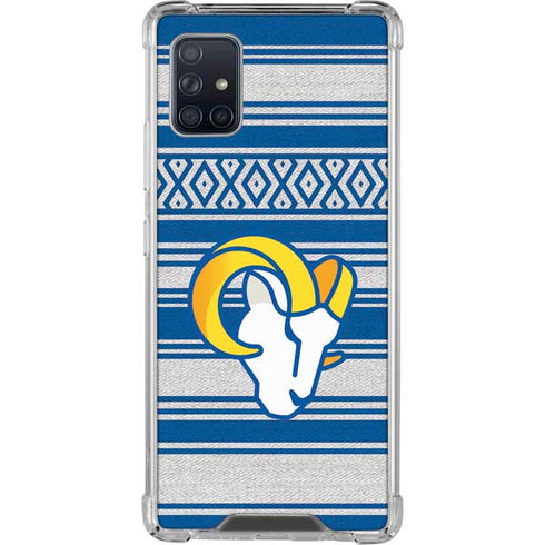 NFL Los Angeles Rams Trailblazer Galaxy A51 5G Clear Case