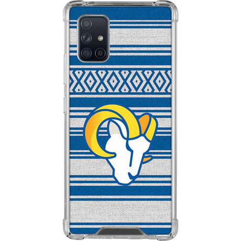 NFL Los Angeles Rams Trailblazer Galaxy A71 5G Clear Case