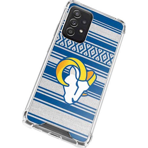 NFL Los Angeles Rams Trailblazer Galaxy A72 5G Clear Case