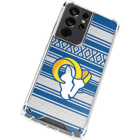NFL Los Angeles Rams Trailblazer Galaxy S21 Ultra 5G Clear Case