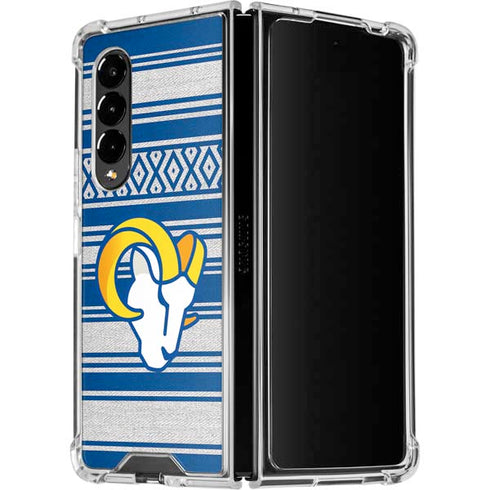 NFL Los Angeles Rams Trailblazer Galaxy Z Fold4 5G Clear Case