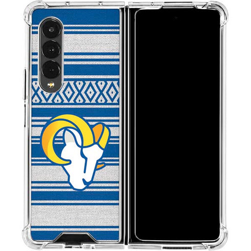 NFL Los Angeles Rams Trailblazer Galaxy Z Fold4 5G Clear Case