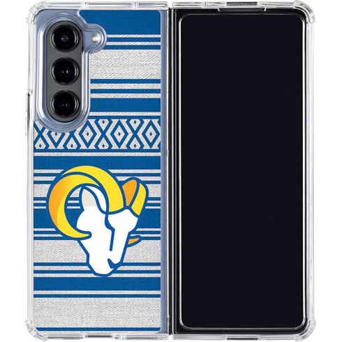 NFL Los Angeles Rams Trailblazer Galaxy Z Fold5 5G Clear Case