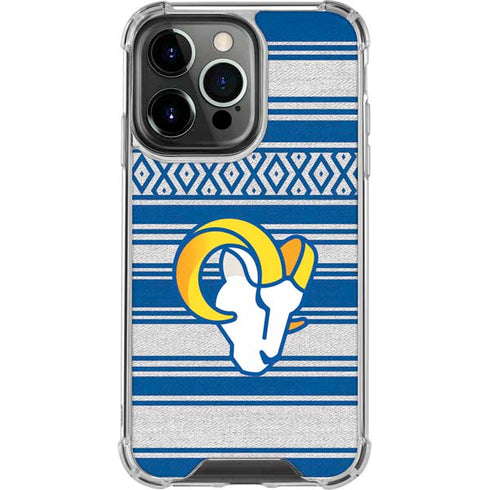 NFL Los Angeles Rams Trailblazer iPhone 14 Pro Clear Case