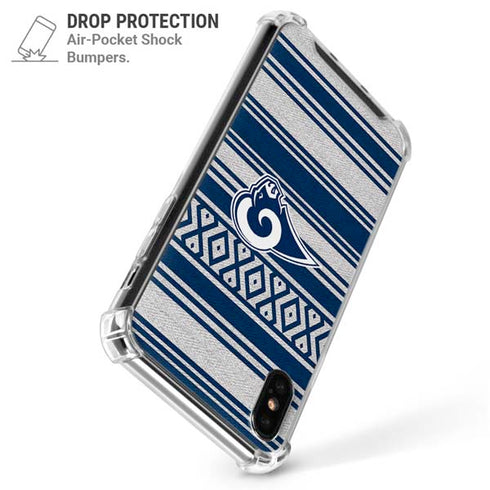 NFL Los Angeles Rams Trailblazer iPhone X/XS Clear Case
