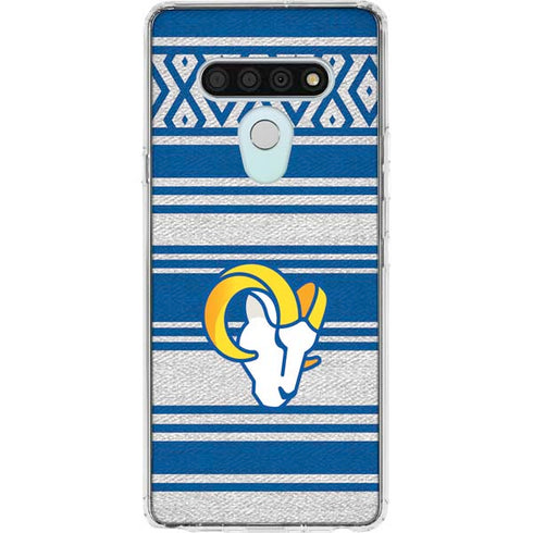 NFL Los Angeles Rams Trailblazer LG Stylo 6 Clear Case