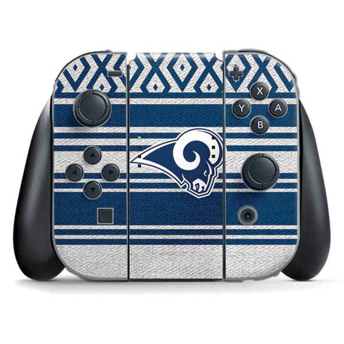 NFL Los Angeles Rams Trailblazer Nintendo Switch (2017-2021) Joy-Con Controller Skin