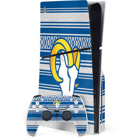 NFL Los Angeles Rams Trailblazer PS5 Slim Disk Bundle Skin