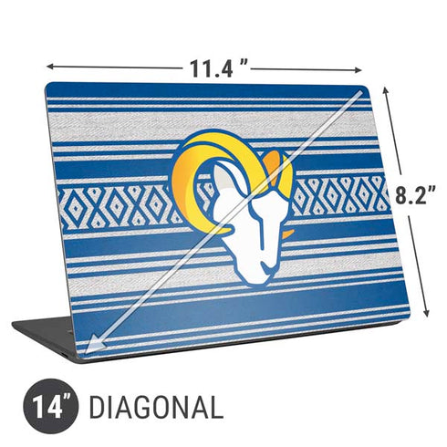 NFL Los Angeles Rams Trailblazer Universal Laptop 14in (11.4 x 8.2in) Skin