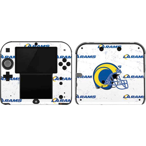 NFL Los Angeles Rams White Logo Blast Nintendo 2DS Skin
