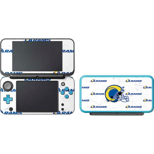 NFL Los Angeles Rams White Logo Blast Nintendo 2DS XL (2017) Skin