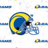 NFL Los Angeles Rams White Logo Blast Nintendo 2DS XL (2017) Skin