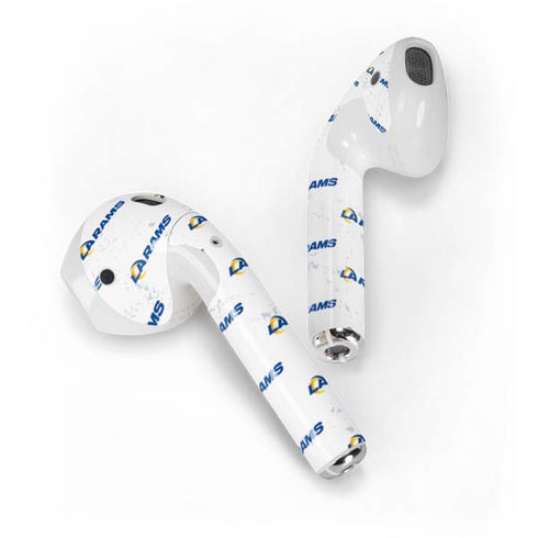 NFL Los Angeles Rams White Logo Blast Apple AirPods 2 Skin