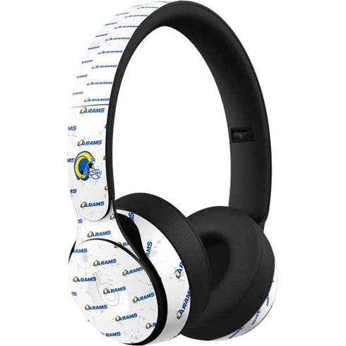 NFL Los Angeles Rams White Logo Blast Beats Solo Pro Skin