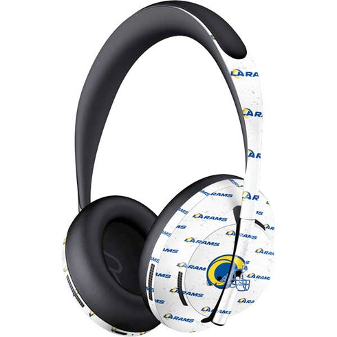 NFL Los Angeles Rams White Logo Blast Bose Noise Cancelling Headphones 700 Skin