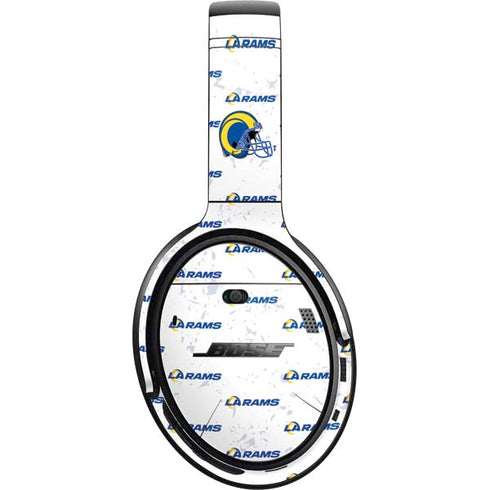 NFL Los Angeles Rams White Logo Blast Bose QuietComfort 35 II Headphones Skin