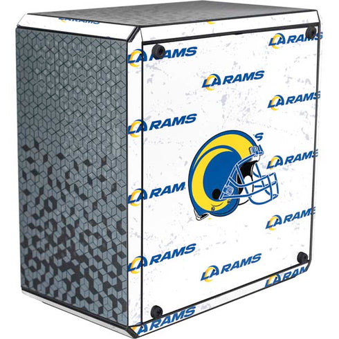 NFL Los Angeles Rams White Logo Blast Cooler Master MasterBox Q300L Mini Tower Skin