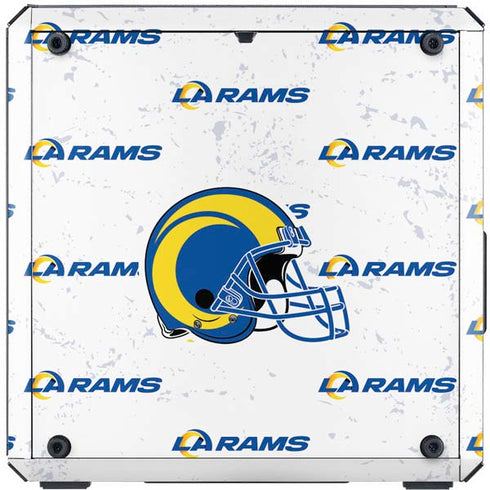 NFL Los Angeles Rams White Logo Blast Cooler Master MasterBox Q300L Mini Tower Skin