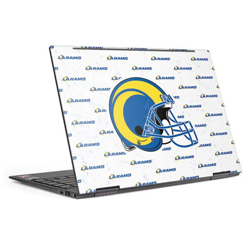 NFL Los Angeles Rams White Logo Blast HP Envy Skin