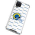 NFL Los Angeles Rams White Logo Blast Galaxy A12 Clear Case