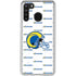 NFL Los Angeles Rams White Logo Blast Galaxy A21 Clear Case