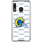 NFL Los Angeles Rams White Logo Blast Galaxy A30 Clear Case