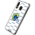NFL Los Angeles Rams White Logo Blast Galaxy A30 Clear Case