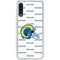 NFL Los Angeles Rams White Logo Blast Galaxy A50 Clear Case