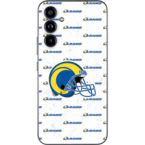 NFL Los Angeles Rams White Logo Blast Galaxy A54 5G Skin