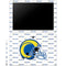 NFL Los Angeles Rams White Logo Blast Galaxy Book 12in Skin