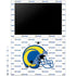 NFL Los Angeles Rams White Logo Blast Galaxy Book 12in Skin