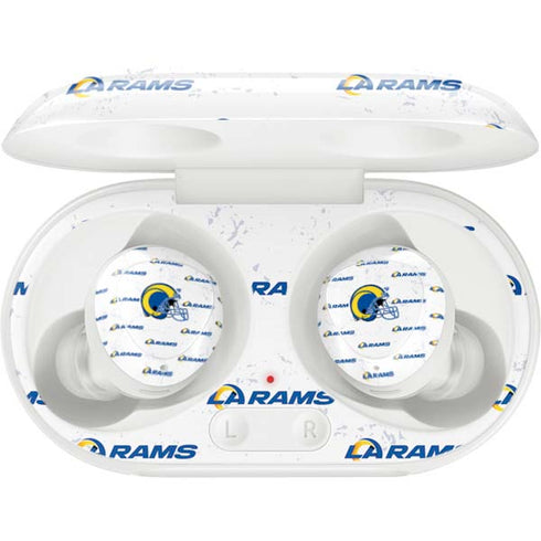 NFL Los Angeles Rams White Logo Blast Galaxy Buds Plus Skin