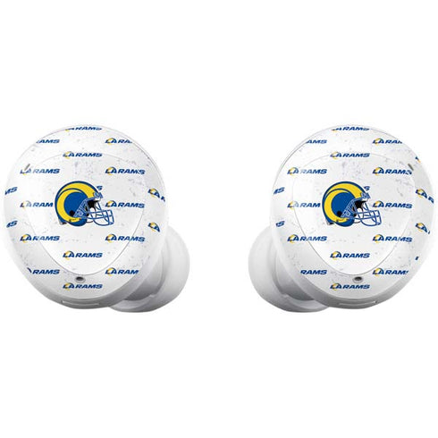NFL Los Angeles Rams White Logo Blast Galaxy Buds Plus Skin