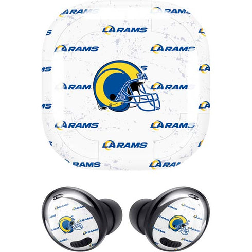 NFL Los Angeles Rams White Logo Blast Galaxy Buds Pro Skin