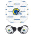 NFL Los Angeles Rams White Logo Blast Galaxy Buds Pro Skin