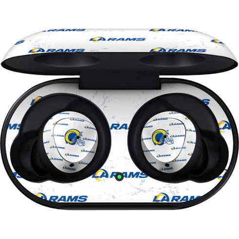 NFL Los Angeles Rams White Logo Blast Galaxy Buds Skin