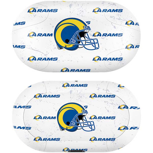 NFL Los Angeles Rams White Logo Blast Galaxy Buds Skin