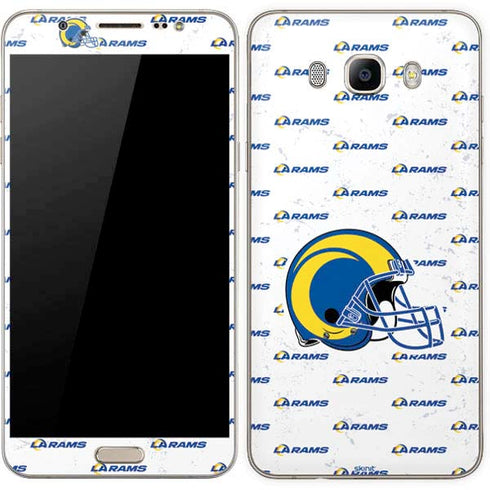 NFL Los Angeles Rams White Logo Blast Galaxy J7 Skin