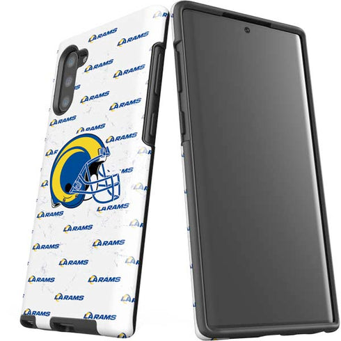 NFL Los Angeles Rams White Logo Blast Galaxy Note 10 Pro Case