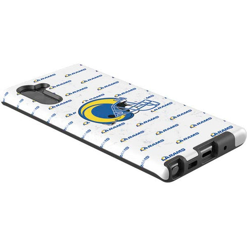 NFL Los Angeles Rams White Logo Blast Galaxy Note 10 Pro Case
