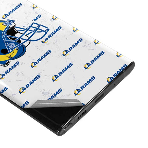 NFL Los Angeles Rams White Logo Blast Galaxy Note 10 Skin