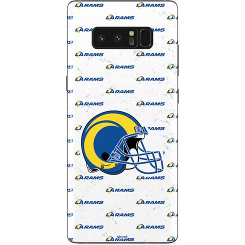 NFL Los Angeles Rams White Logo Blast Galaxy Note 8 Skin