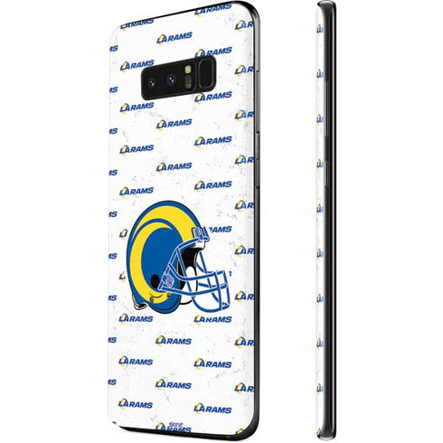 NFL Los Angeles Rams White Logo Blast Galaxy Note 8 Skin