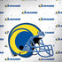 NFL Los Angeles Rams White Logo Blast Galaxy Note 8 Skin