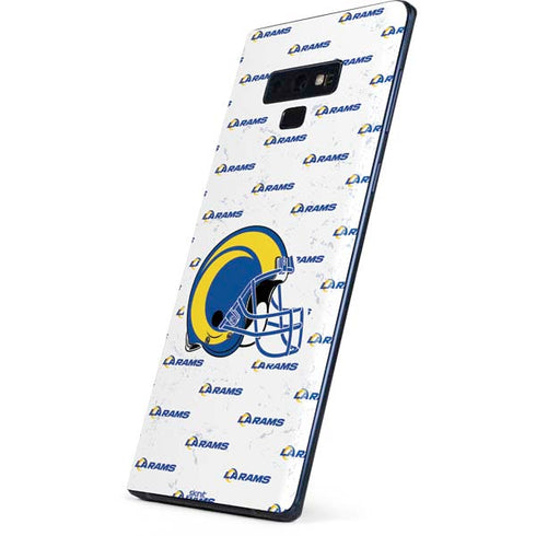 NFL Los Angeles Rams White Logo Blast Galaxy Note 9 Skin