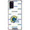 NFL Los Angeles Rams White Logo Blast Galaxy Note20 5G Clear Case
