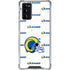 NFL Los Angeles Rams White Logo Blast Galaxy Note20 5G Clear Case